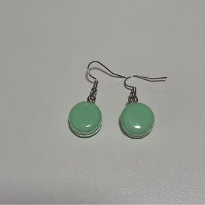 Mint Green Macaron Earrings